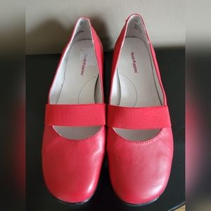 Hush Puppies women's shoes- red flats